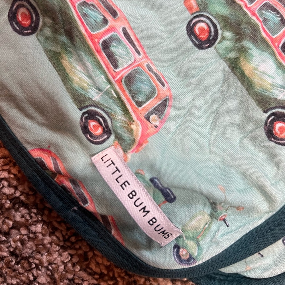 Little Bum Bums- this is how we roll 50x50 bamboo blanket